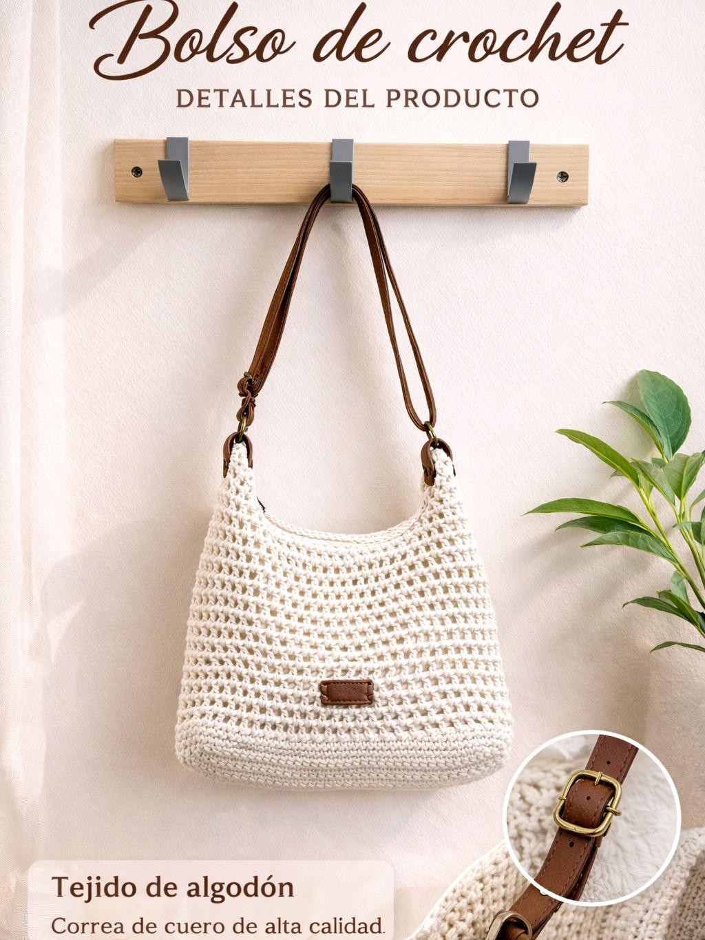 YULVET Bolsos de Crochet Premium Tendencia con Estilo