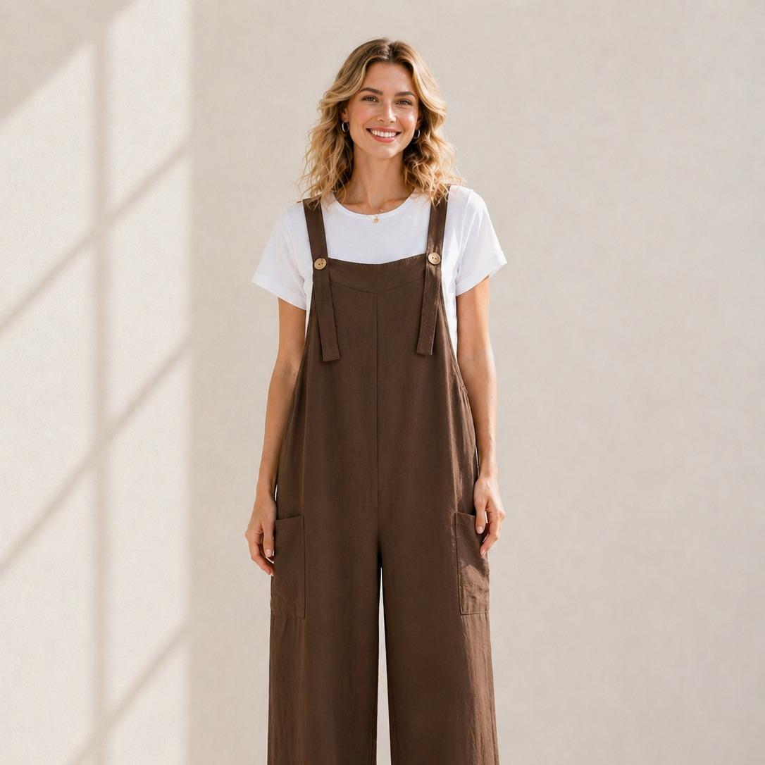 YULVET Mono 2 piezas efecto conjunto  Cómodo, fluido y súper favorecedor Perfecto para el día a día sin complicarte el look