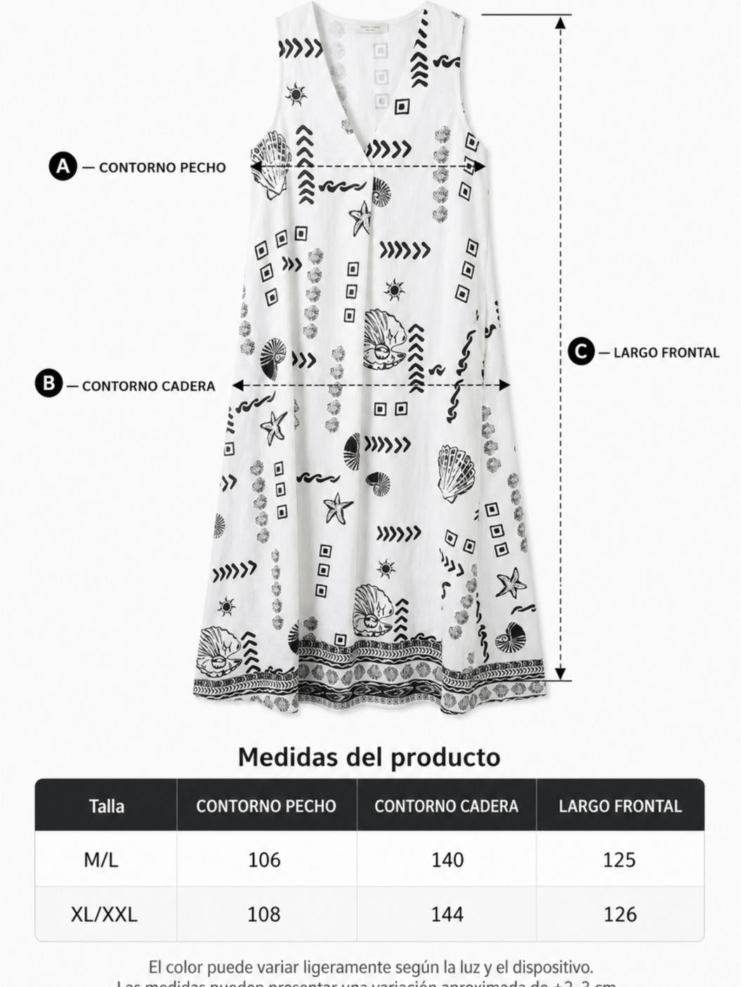 Vestido estampado estilo boho con escote en V, corte fluido y tejido ligero ideal para verano, diseño cómodo y elegante perfecto para looks casuales o vacaciones