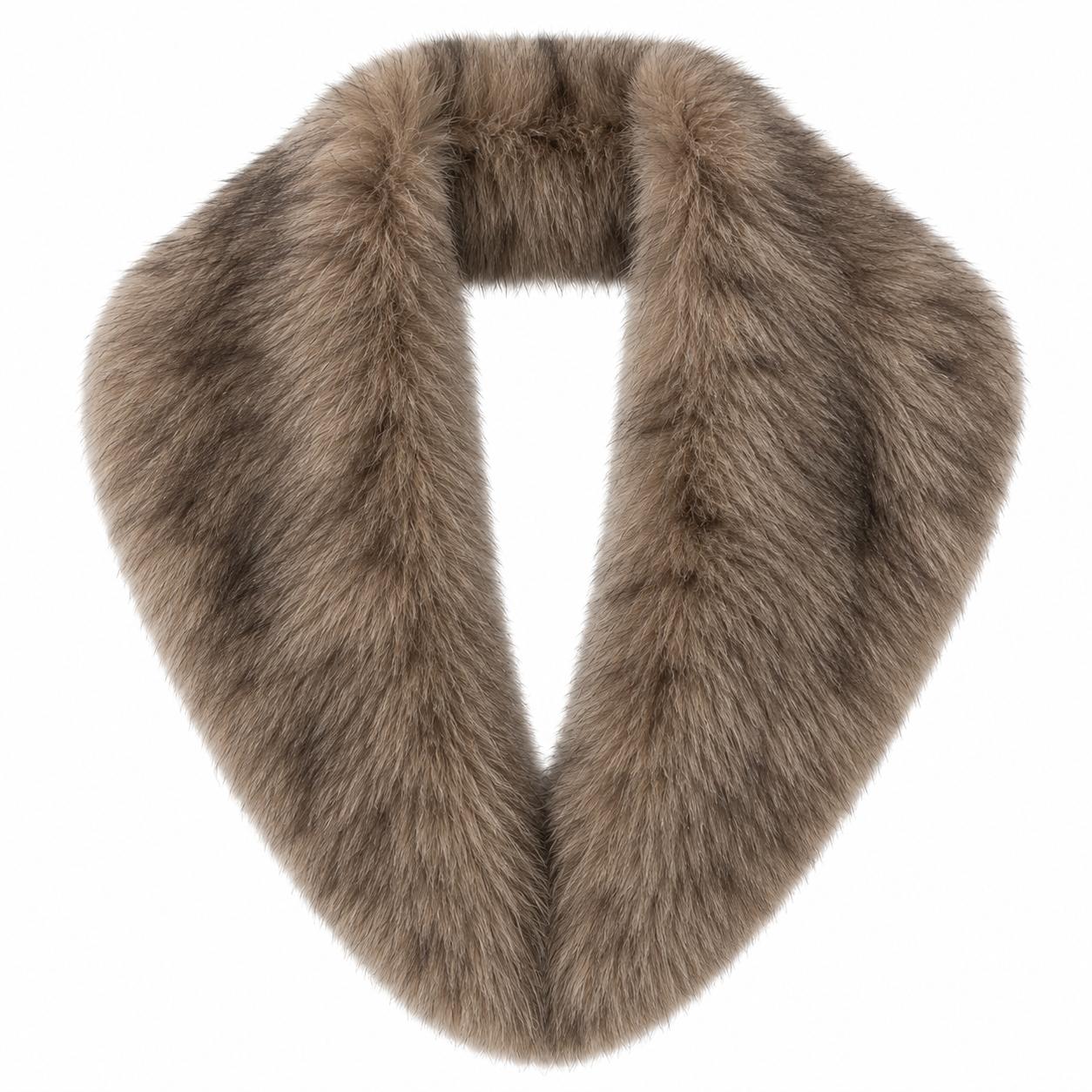 YULVET Cuello de Pelo Sintético Suave y Elegante para Mujer, Accesorio de Abrigo con Diseño Alargado y Puntas Estrechas para Vestidos, Chaquetas y Looks de Fiesta