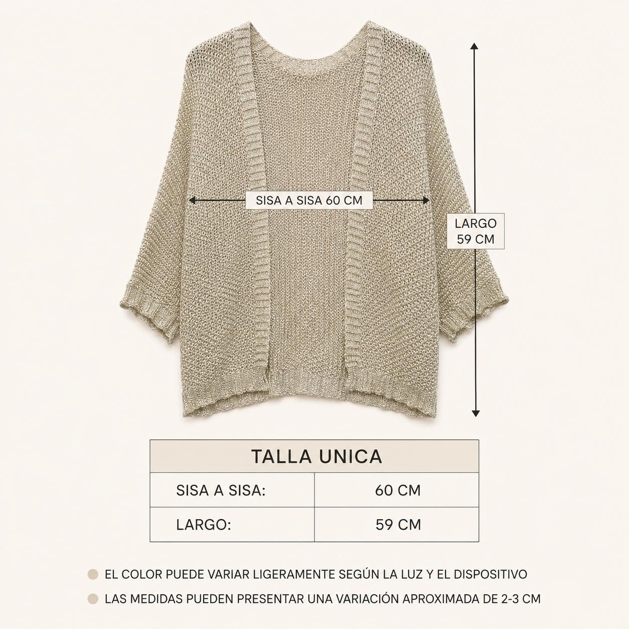 YULVET-Chaqueta Rose de Punto Ligero con Manga Amplia y Corte Fluido Estilo Relajado y Elegante para Looks Versátiles de Diario Talla Única