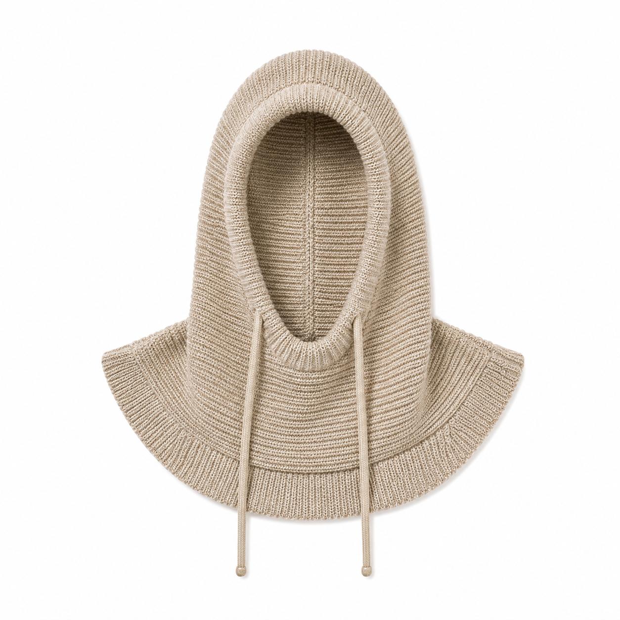 YULVET Balaclava de Punto con Capucha Integrada y Cuello Envolvente, Diseño Multifunción con Cordón Ajustable, Cálida y Cómoda para Otoño e Invierno, Talla Única