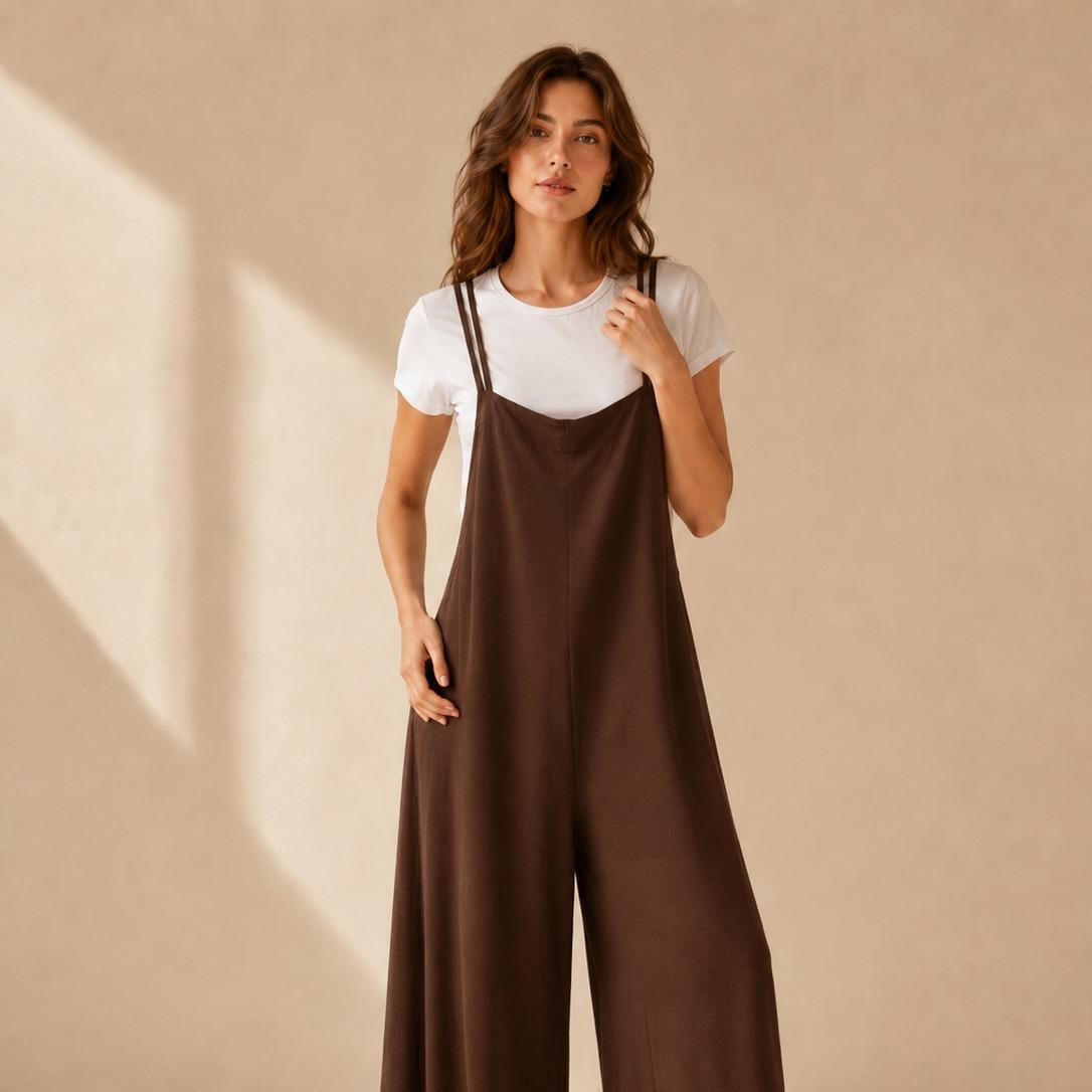 YULVET Mono 2 piezas efecto conjunto  Cómodo, fluido y súper favorecedor Perfecto para el día a día sin complicarte el look