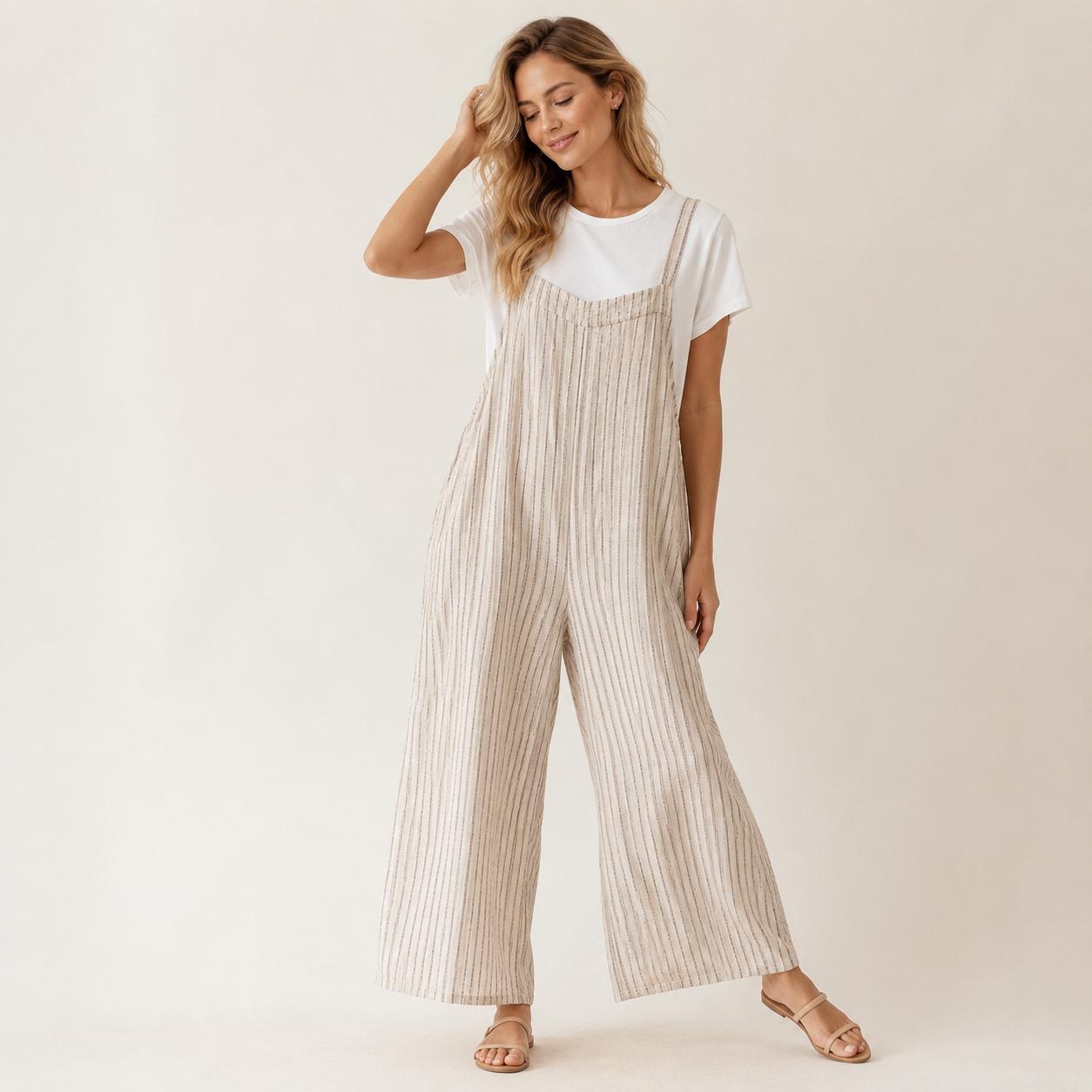 YULVET Mono 2 piezas efecto conjunto  Cómodo, fluido y súper favorecedor Perfecto para el día a día sin complicarte el look