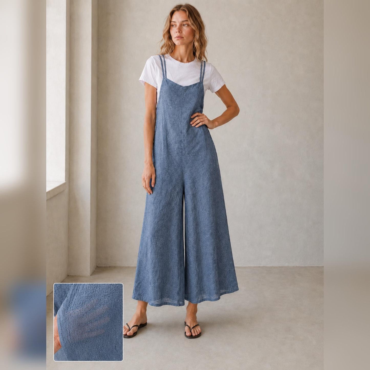 YULVET Mono 2 piezas efecto conjunto  Cómodo, fluido y súper favorecedor Perfecto para el día a día sin complicarte el look