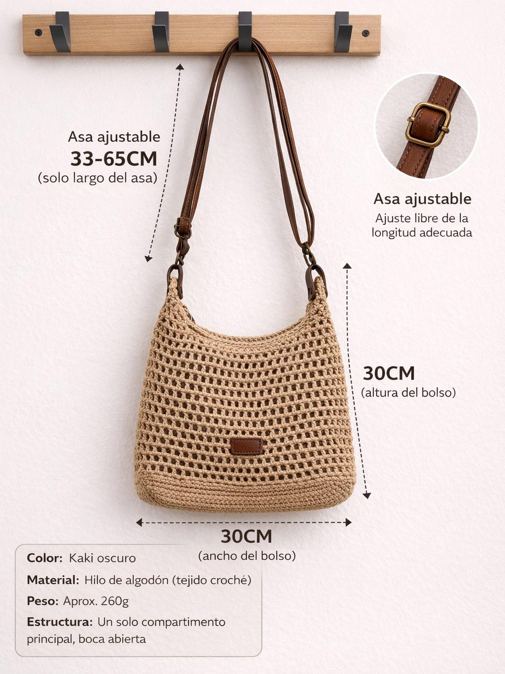 YULVET Bolsos de Crochet Premium Tendencia con Estilo