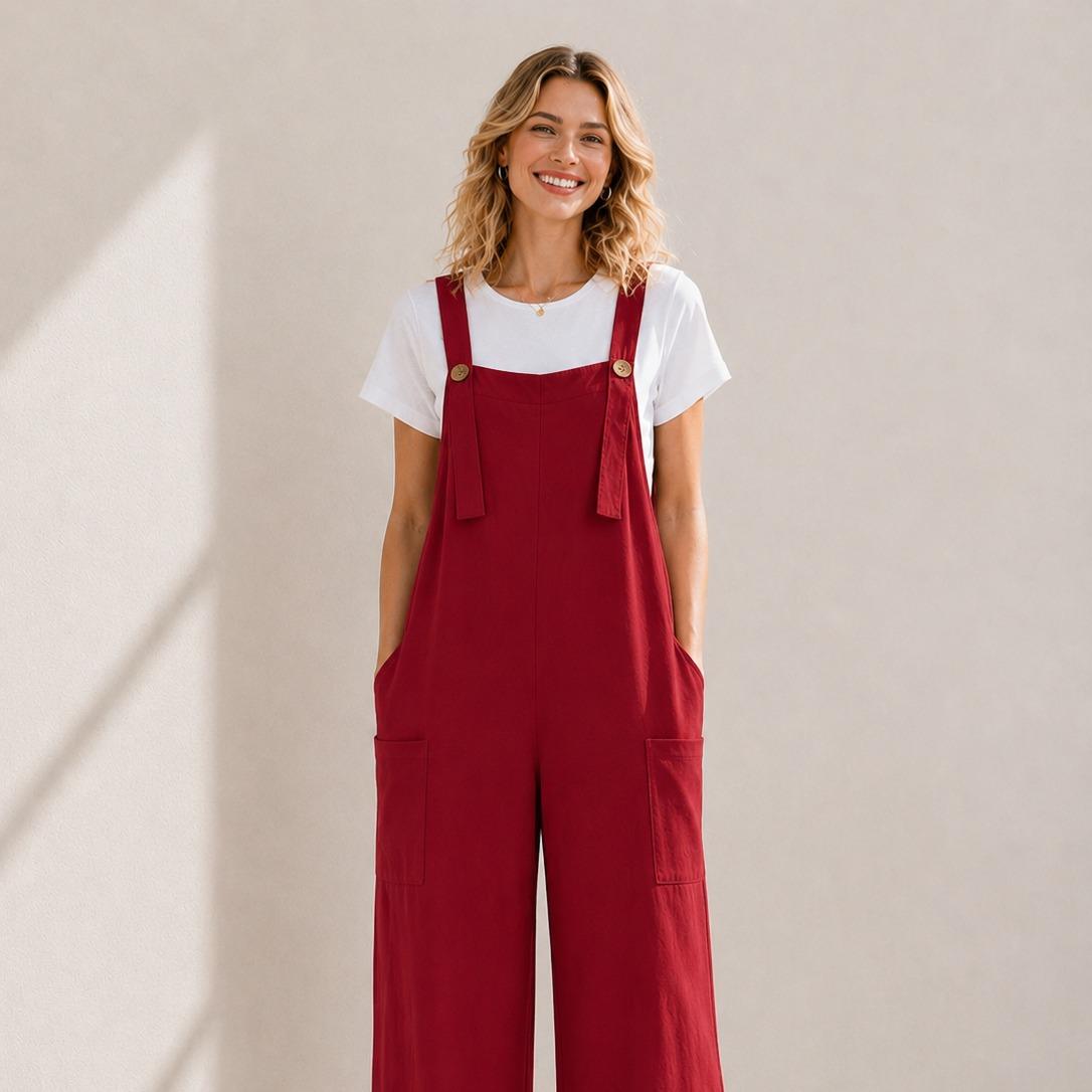 YULVET Mono 2 piezas efecto conjunto  Cómodo, fluido y súper favorecedor Perfecto para el día a día sin complicarte el look