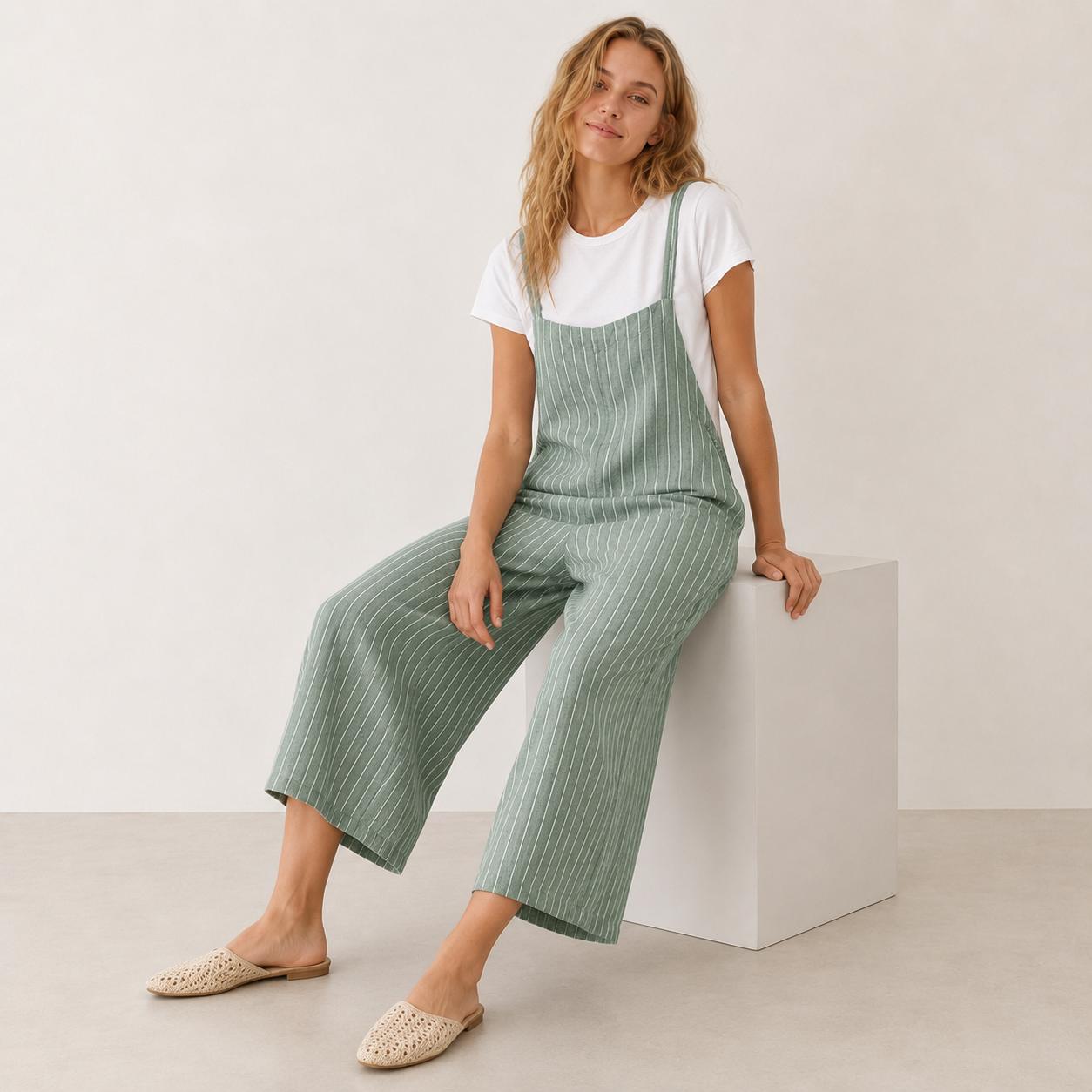 YULVET Mono 2 piezas efecto conjunto  Cómodo, fluido y súper favorecedor Perfecto para el día a día sin complicarte el look