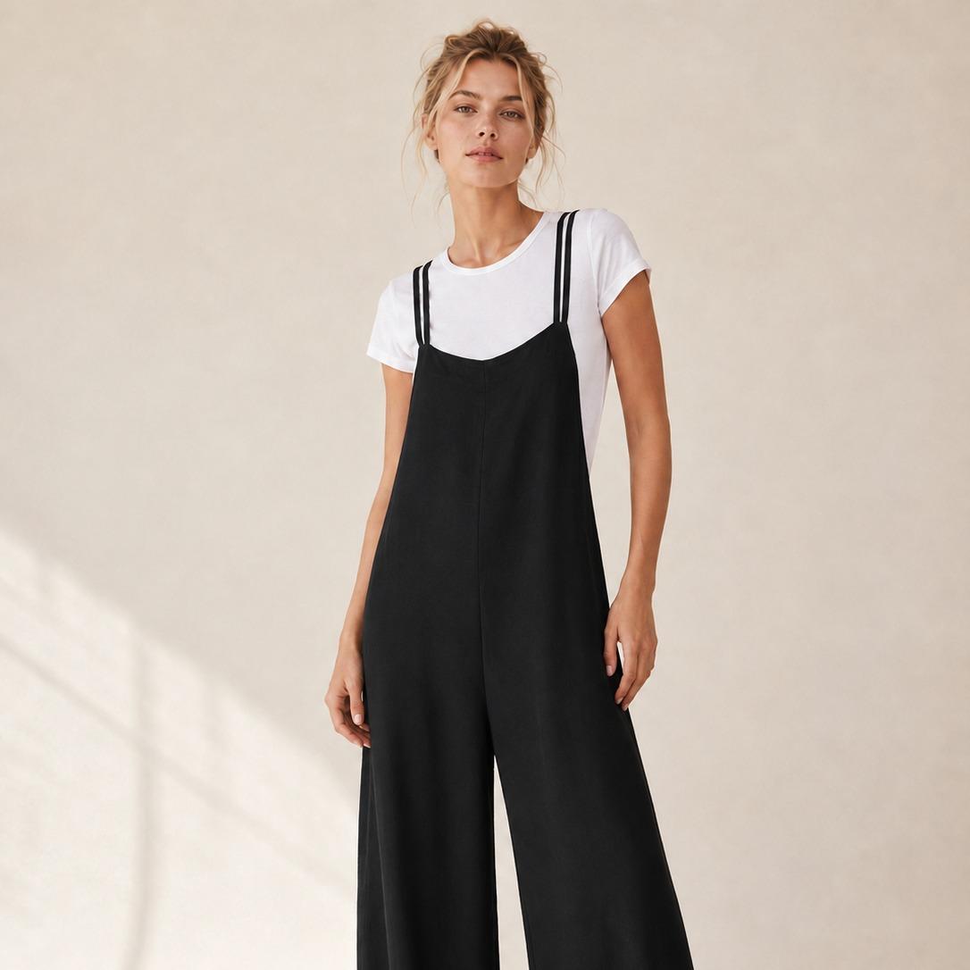 YULVET Mono 2 piezas efecto conjunto  Cómodo, fluido y súper favorecedor Perfecto para el día a día sin complicarte el look