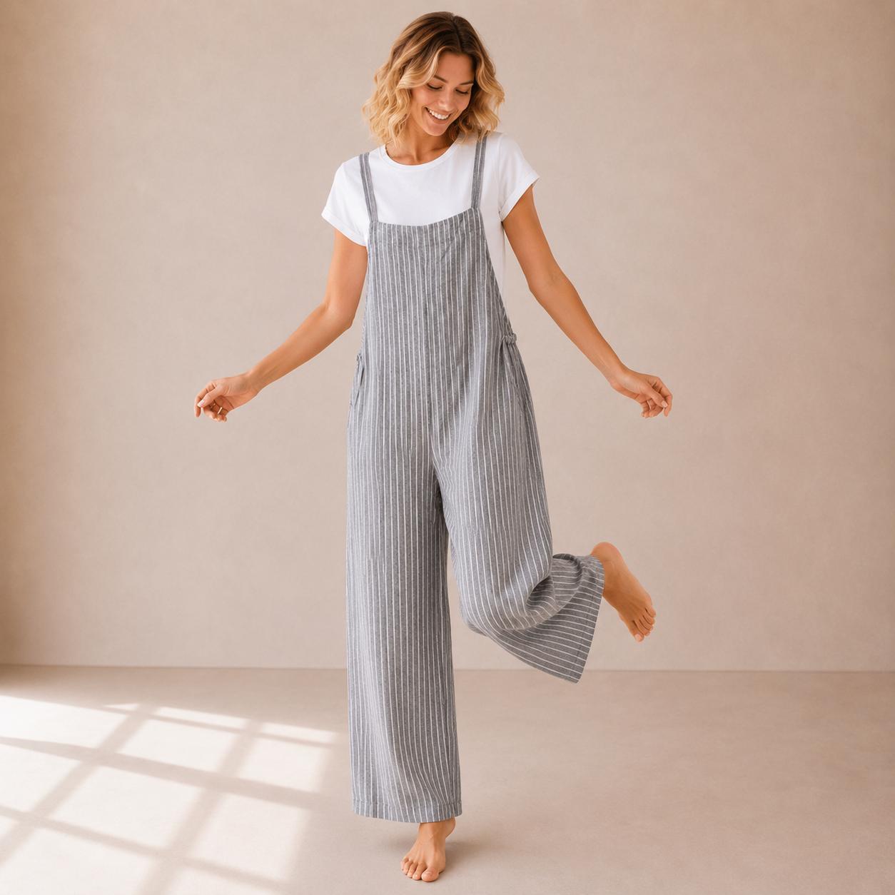 YULVET Mono 2 piezas efecto conjunto  Cómodo, fluido y súper favorecedor Perfecto para el día a día sin complicarte el look