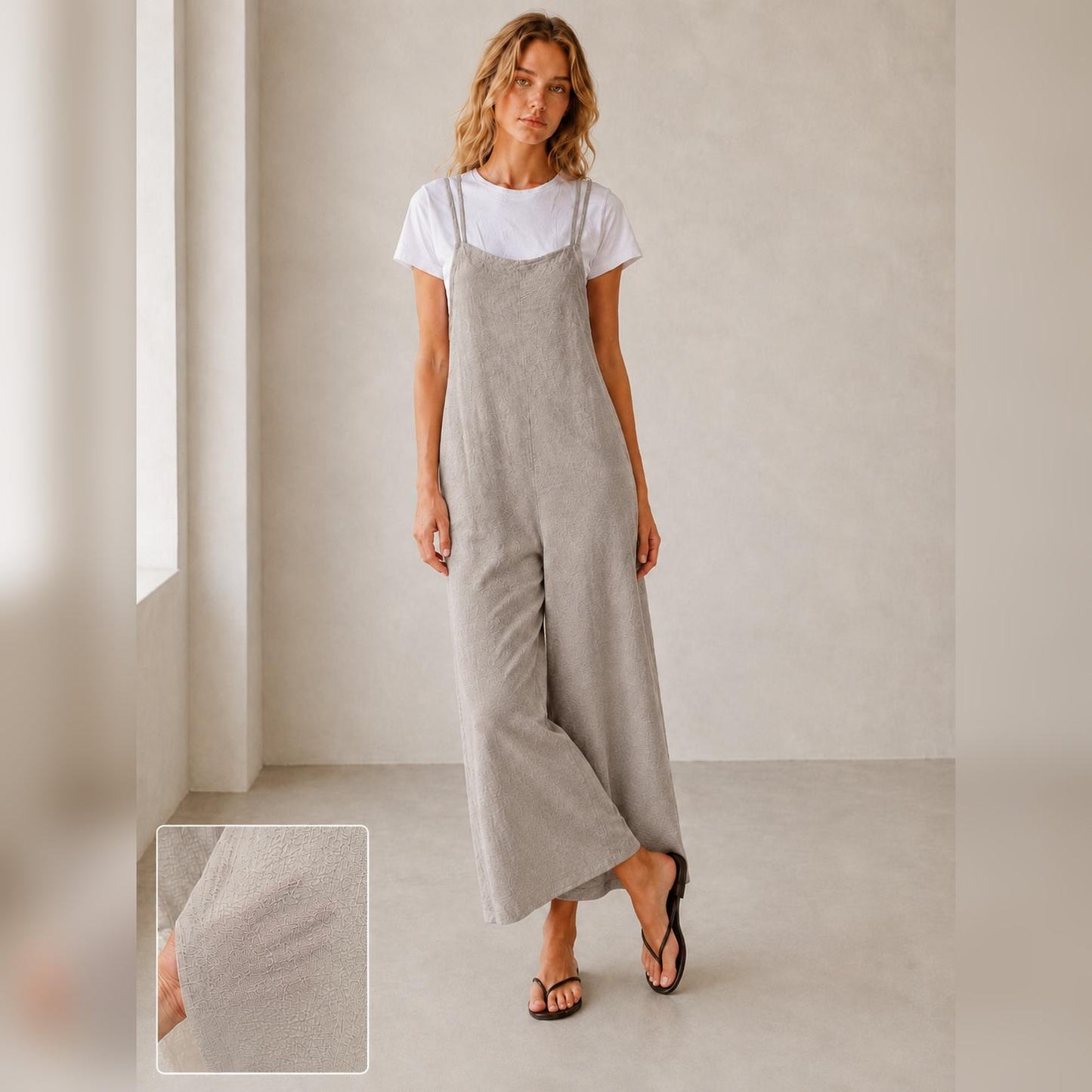 YULVET Mono 2 piezas efecto conjunto  Cómodo, fluido y súper favorecedor Perfecto para el día a día sin complicarte el look