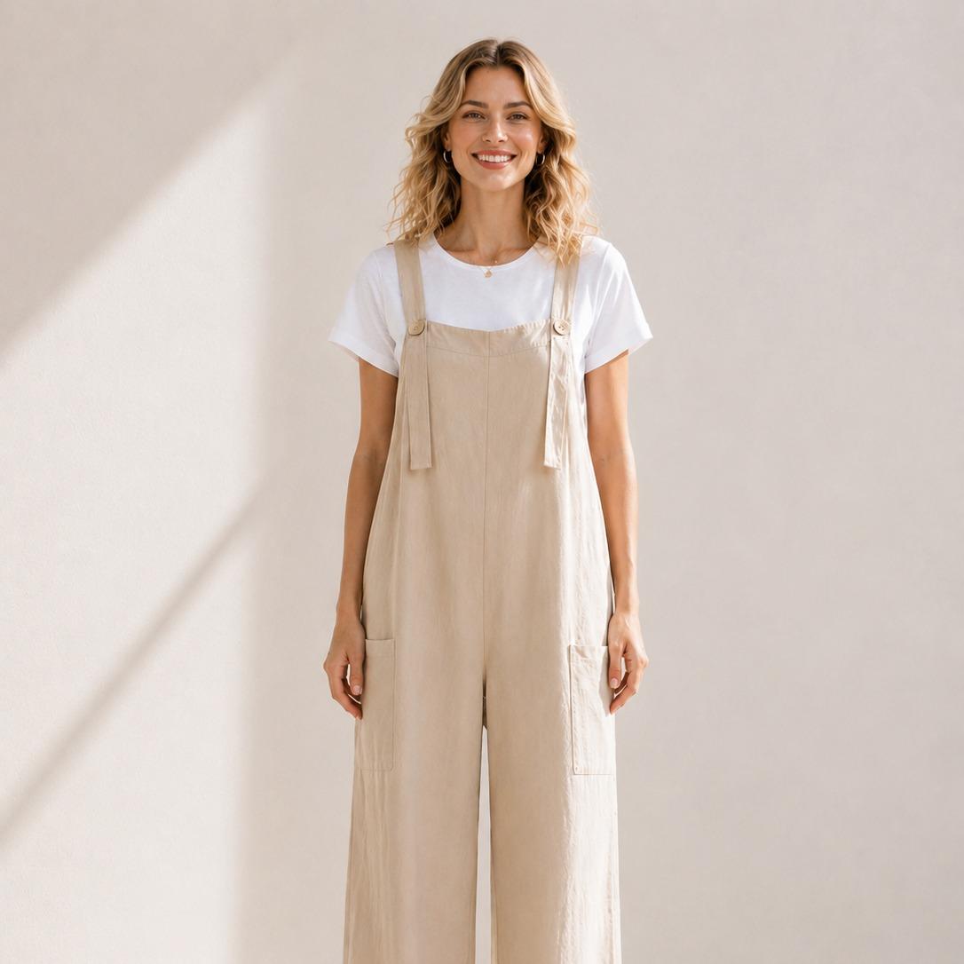 YULVET Mono 2 piezas efecto conjunto  Cómodo, fluido y súper favorecedor Perfecto para el día a día sin complicarte el look