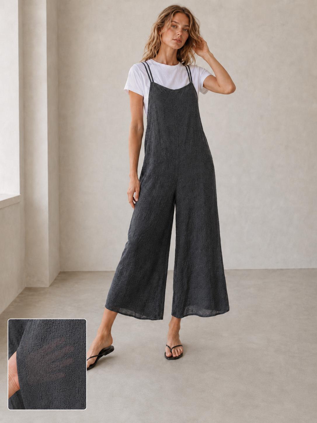 YULVET Mono 2 piezas efecto conjunto  Cómodo, fluido y súper favorecedor Perfecto para el día a día sin complicarte el look